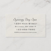 Élégant Carte de visite de massage (Dos)