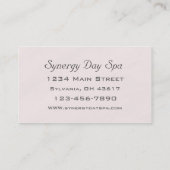 Élégant Carte de visite de massage (Dos)