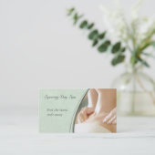 Élégant Carte de visite de massage (Debout devant)