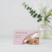 Élégant Carte de visite de massage (Debout devant)