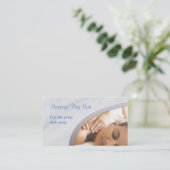 Élégant Carte de visite de massage (Debout devant)
