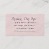 Élégant Carte de visite de massage (Dos)