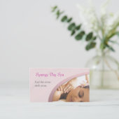 Élégant Carte de visite de massage (Debout devant)