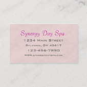 Élégant Carte de visite de massage (Dos)