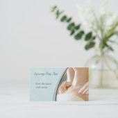 Élégant Carte de visite de massage (Debout devant)