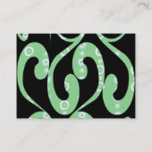 Élégant Carte de visite de métro Swirl - (Dos)