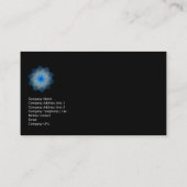 Élégant Carte de visite de monogramme de script pr (Dos)