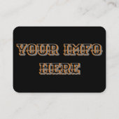 Élégant, carte de visite de moto de chrome de (Dos)