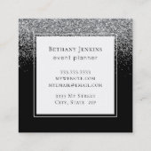 Élégant Carte de visite de Parties scintillant en  (Dos)