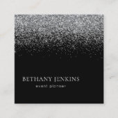 Élégant Carte de visite de Parties scintillant en  (Devant)