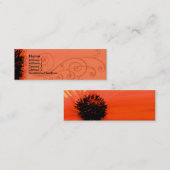 Élégant Carte de visite de pavot (Devant / Derrière)