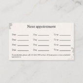 Élégant Carte de visite de psychologue inscrit (Dos)