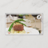 Élégant Carte de visite de restaurant (Dos)