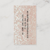 Élégant Carte de visite de séquences roses (Dos)