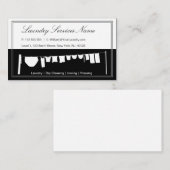 Élégant Carte de visite de services de blanchisser (Devant / Derrière)