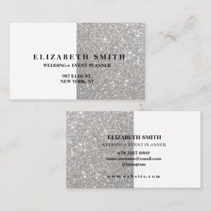 Élégant Carte de visite de texture Parties scintil