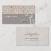 Élégant Carte de visite de tranquillité (Devant / Derrière)