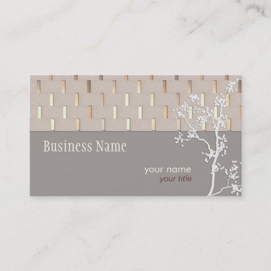 Élégant Carte de visite de tranquillité (Devant)