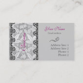 Élégant Carte de visite de vente au détail (Dos)