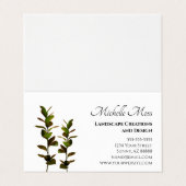 Elégant Carte de visite de verdure (Extérieur déplié)