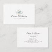 Elégant Carte de visite de verdure (Devant / Derrière)