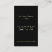 Élégant Carte de visite de vinification de raisin  (Dos)