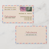 Élégant Carte de visite de voyage européen (Devant / Derrière)