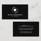 Élégant Carte de visite dentaire (Devant / Derrière)