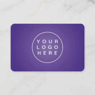 Élégant carte de visite d'entreprise violet