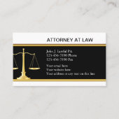 Élégant Carte de visite du procureur (Devant)