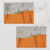 Élégant Carte de visite en bois (Devant / Derrière)