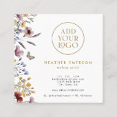 Élégant Carte de visite floral (Dos)
