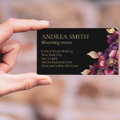 Élégant Carte de visite Floral Event Planner