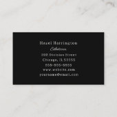 Élégant Carte de visite Floral moderne (Dos)