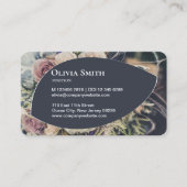 Elégant Carte de visite Floriste Personnalisable (Devant)