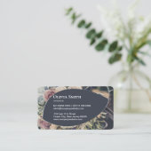 Elégant Carte de visite Floriste Personnalisable (Debout devant)