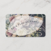 Elégant Carte de visite Floriste Personnalisable (Dos)