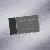 Élégant Carte de visite gris (In Situ)