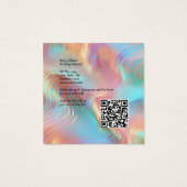 Élégant Carte de visite holographique (Dos)