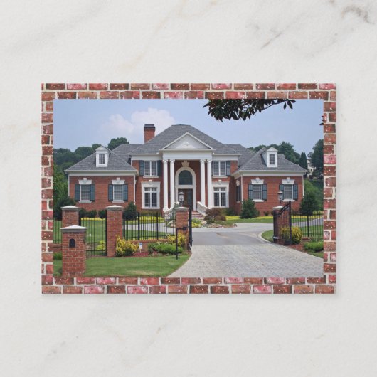 Elégant Carte de visite immobilier / Construction (Devant)