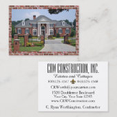 Elégant Carte de visite immobilier / Construction (Devant / Derrière)