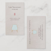 Élégant Carte de visite intérieur (Devant / Derrière)