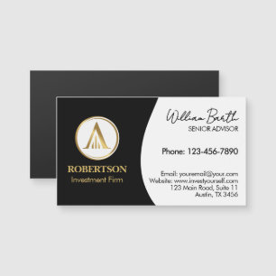 Élégant Carte de visite magnétique avec logo
