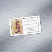 Élégant Carte de visite magnétique pour chats (In Situ)