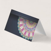 Élégant Carte de visite Mandala (Dos)
