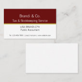 Élégant Carte de visite Modèle à deux tons (Devant / Derrière)