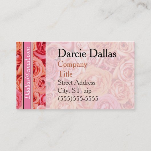 Élégant Carte de visite Monogramme (Dos)