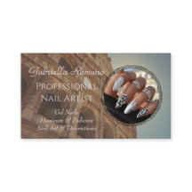 Elégant Carte de visite Nails - Editable & Profess