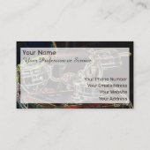 Élégant Carte de visite néo-pop-art rétro-téléphon (Dos)