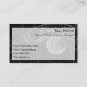 Élégant Carte de visite néo-pop-art rétro-téléphon (Dos)